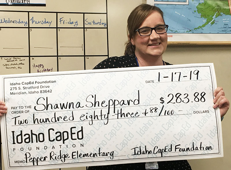 Shawna Sheppard - Idaho CapEd Foundation Teacher Grant Winner