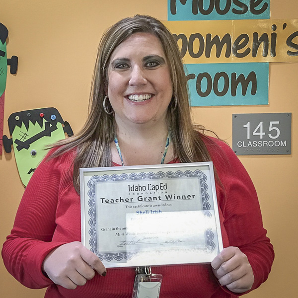 Sheli Irish - Idaho CapEd Foundation Teacher Grant Winner