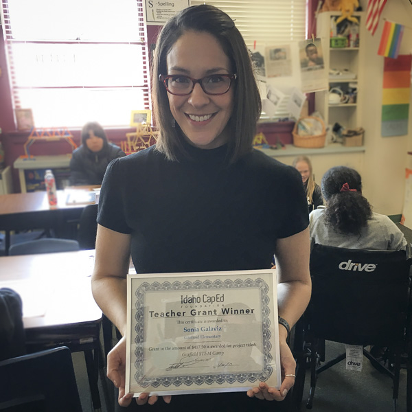Sonia Galaviz - Idaho CapEd Foundation Teacher Grant Winner
