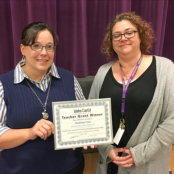 Stephany Corn - Idaho CapEd Foundation Teacher Grant Winner