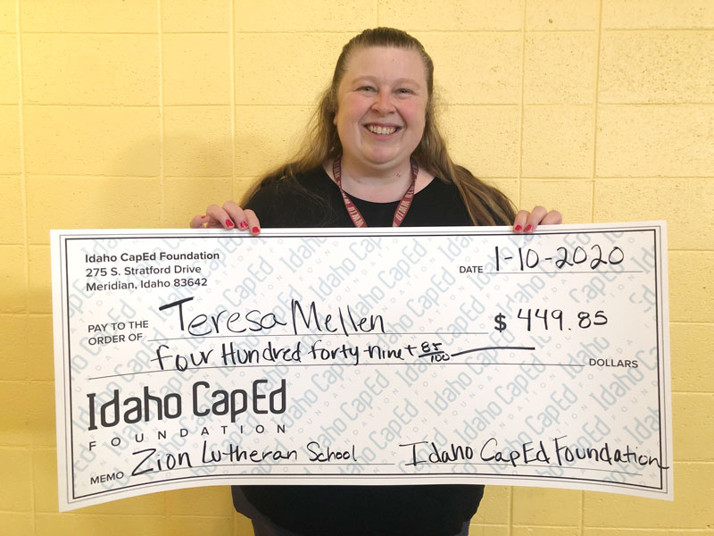Teresa Mellen - Idaho CapEd Foundation Teacher Grant Winner