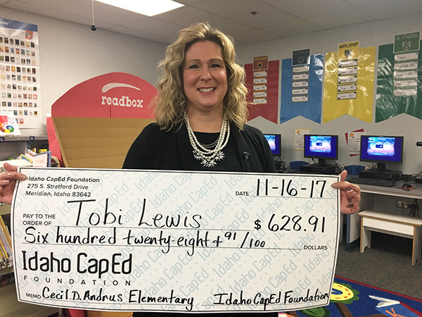Tobi Lewis - Idaho CapEd Foundation Teacher Grant Winner